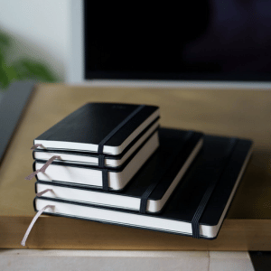 Cadernos da marca Moleskine